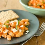 White Bean Salad with Roasted Red Pepper Dressing